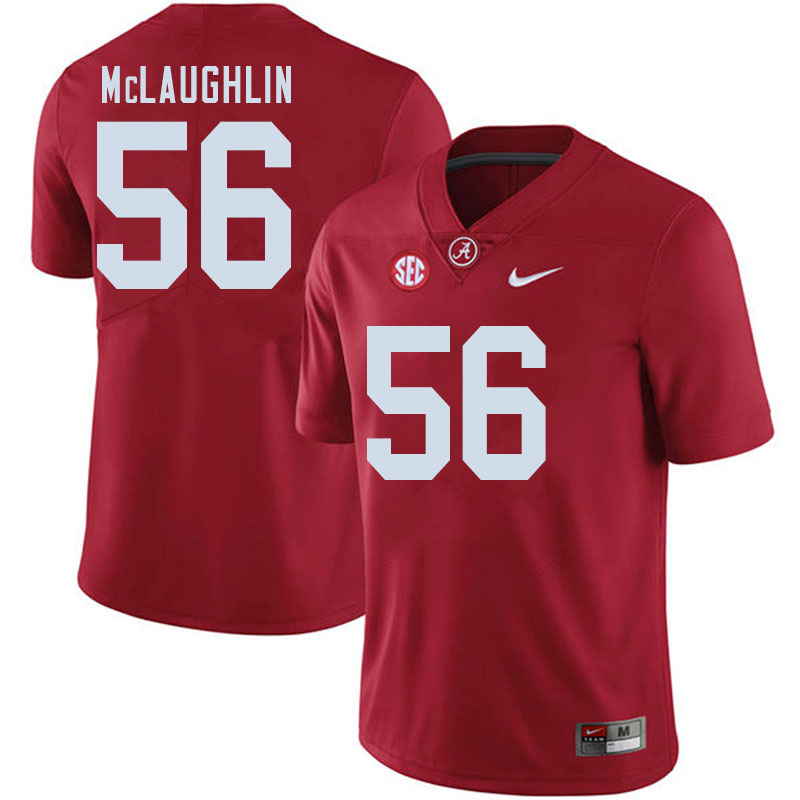 Alabama Crimson Tide Men's Seth McLaughlin #56 Crimson NCAA Nike Authentic Stitched 2020 College Football Jersey NB16C27NU